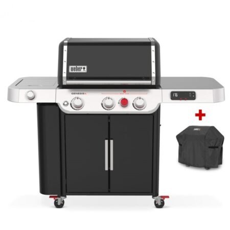 Weber Gasgrill Genesis EX-335, Black, inklusive Abdeckhaube