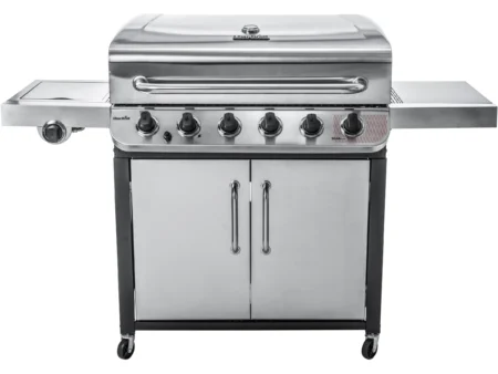 Char-Broil Gasgrill Convective 640 S mit 6 Brennern und Seitenkocher Edelstahl
