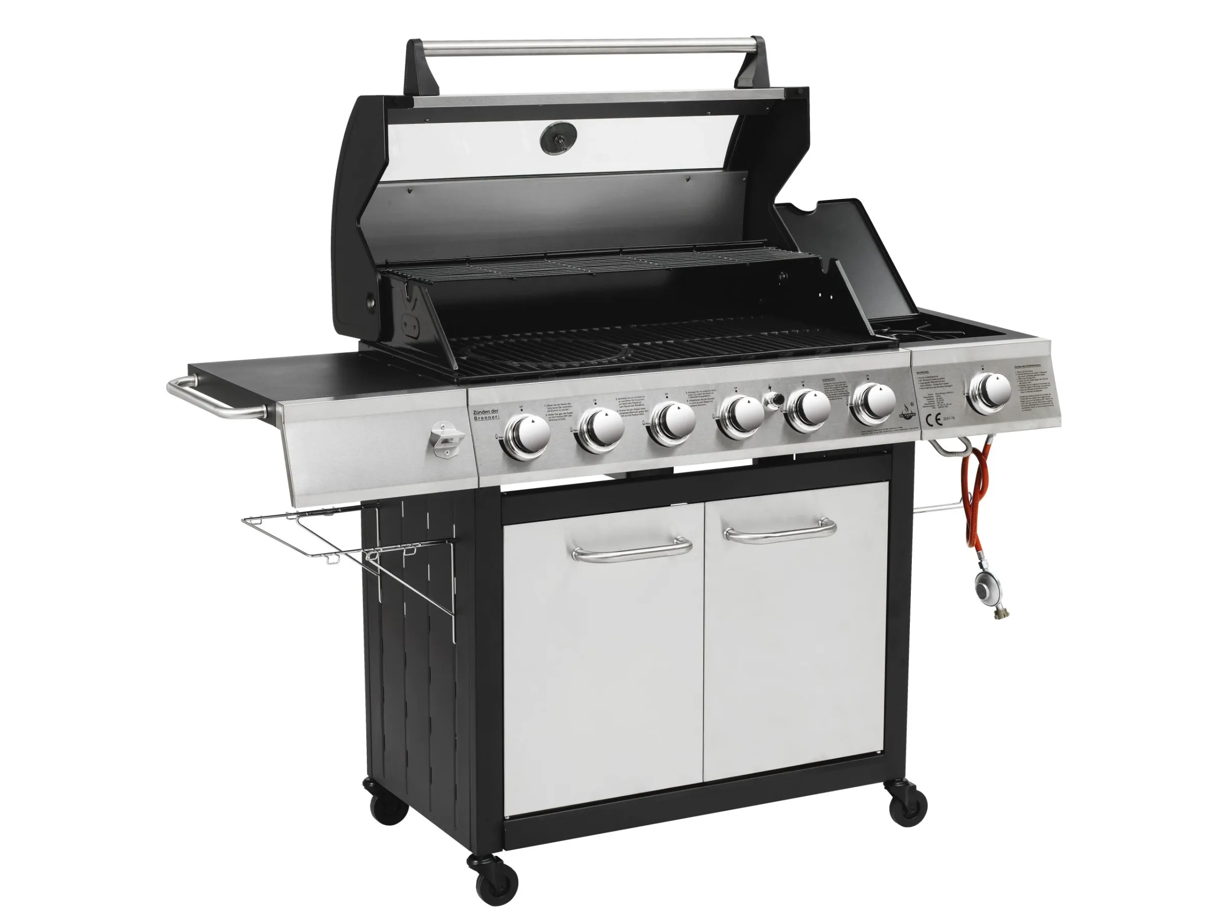 El Fuego Edelstahl-Gasgrill Long Beach ca. 161 x 121 x 59,5 cm – Bild 8