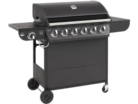 El Fuego Gasgrill Columbus 6 Brenner mit Seitenbrenner Schwarz