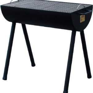 JOE´s Barbeque 16" Half Barrel Holzkohlegrill mit Edelstahl Grillrost