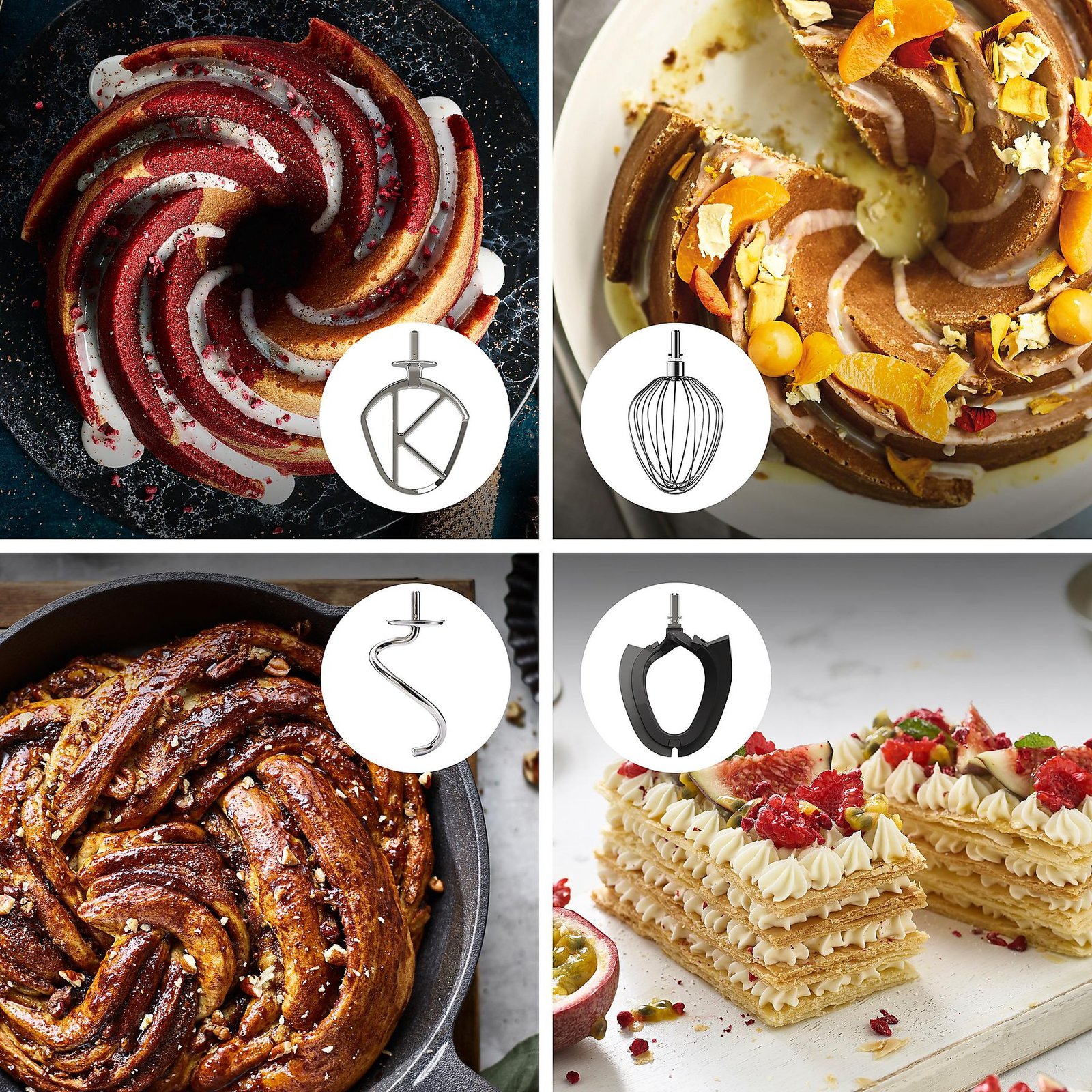 KENWOOD Titanium Chef Baker XL KVL85.004SI mit integrierter Waage, Patisserie-Set und 2 Rührschüsseln Küchenmaschine Silber – Bild 6