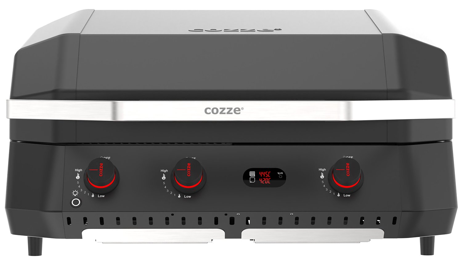 COZZE G 800 COMBO Plancha Grill mit Grillrost 30 mbar EU Version