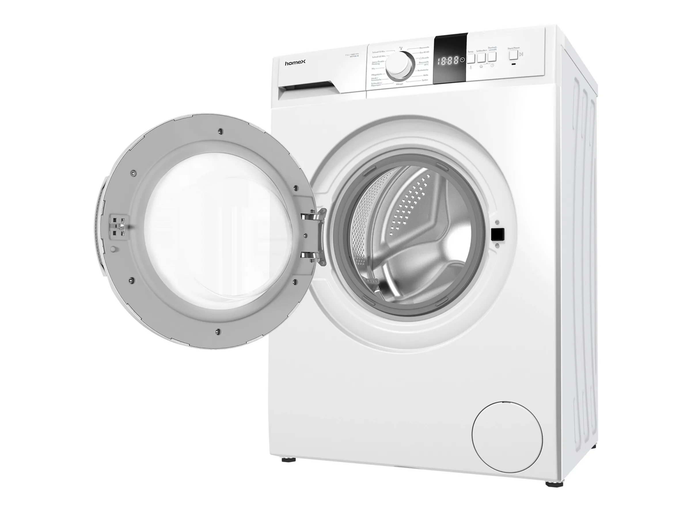 homeX Waschmaschine 7kg 1200 U/Min WF712B-W – Bild 4