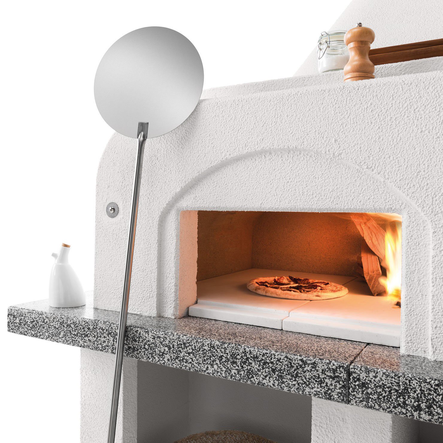 Palazzetti Grillkamin Antille 2 mit Pizzaofen inkl. Montagematerial – Bild 5