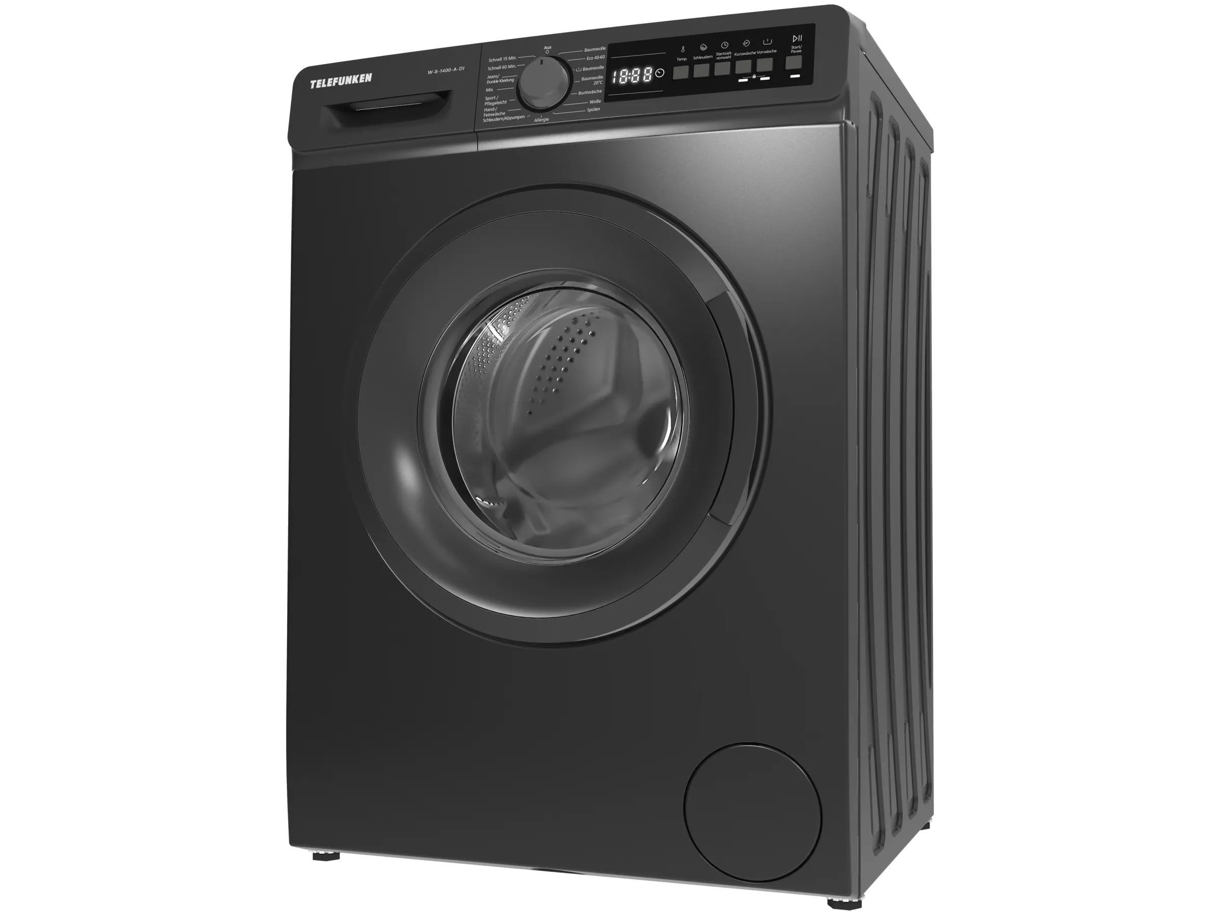 Telefunken Waschmaschine 8kg Schontrommel W-8-1400-A-DI Inox – Bild 6