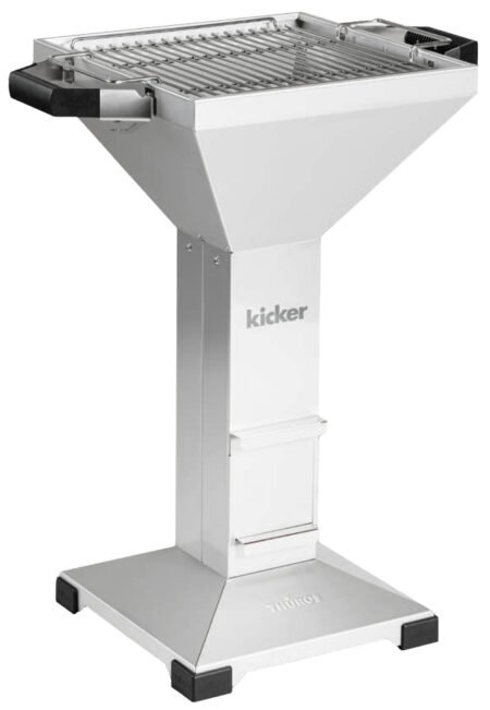 Thüros Holzkohlegrill T3 Edelstahl Säulengrill 42x42 cm - kicker EDITION