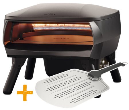 Witt Pizzaofen Piccolo Rotante 13" matt schwarz inkl. Pizzaschieber