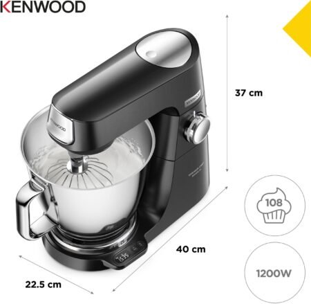 KENWOOD Küchenmaschine Titanium Chef Baker XL KVL85.004BK, Zubehör, Gratis Wert UVP 319