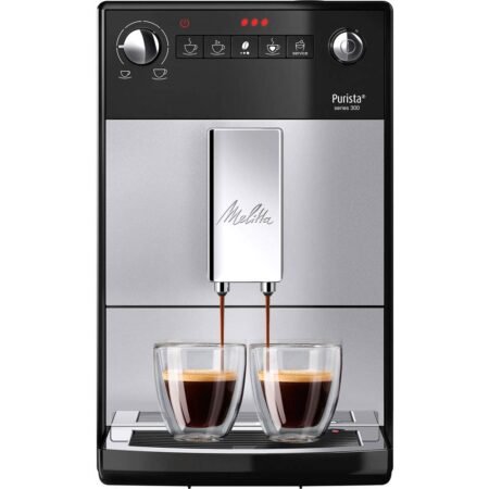 Melitta Purista F 230-101 Kaffeevollautomat mit flüsterleisem integriertem Kegelmahlwerk