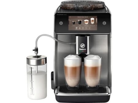 Saeco SM6685/00 GranAroma Deluxe Kaffeevollautomat Klavierlack-Schwarz/Edelstahl-Front