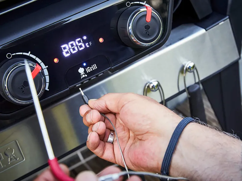 Weber Elektrogrill Pulse 2000 mit Rollwagen 49 cm x 39 cm 2.200 W Schwarz – Bild 6