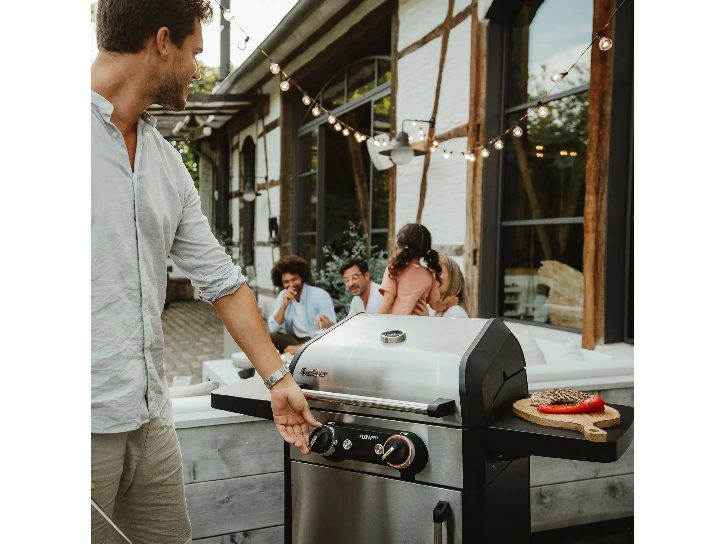 Enders Elektrogrill eFlow Pro 2 Turbo 3 kW Silber – Bild 6