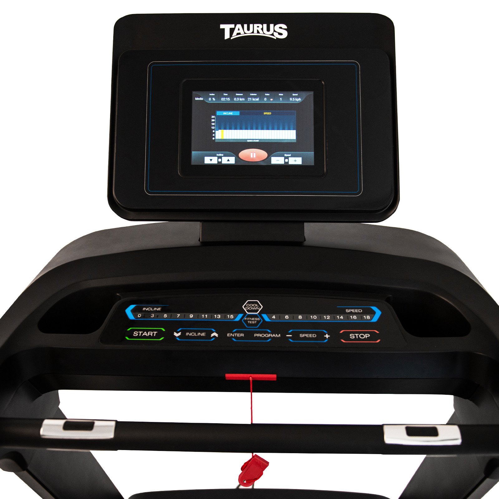 Taurus Laufband T9.9 Black Edition mit Entertainment-Konsole – Bild 3