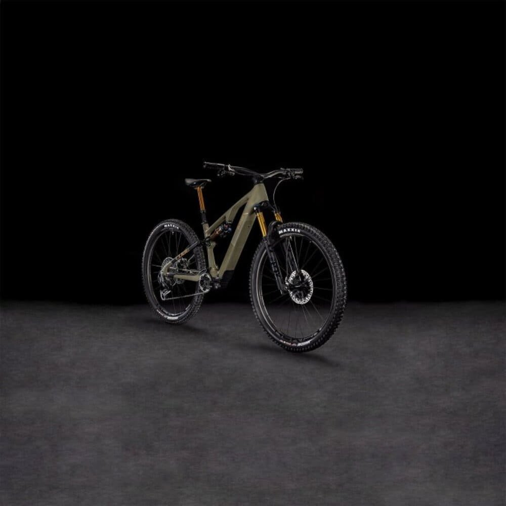 CUBE AMS HYBRID ONE44 C:68X SUPER TM 400X 29" Carbon E-Mountainbike 2025 dustyolive / gold – Bild 2