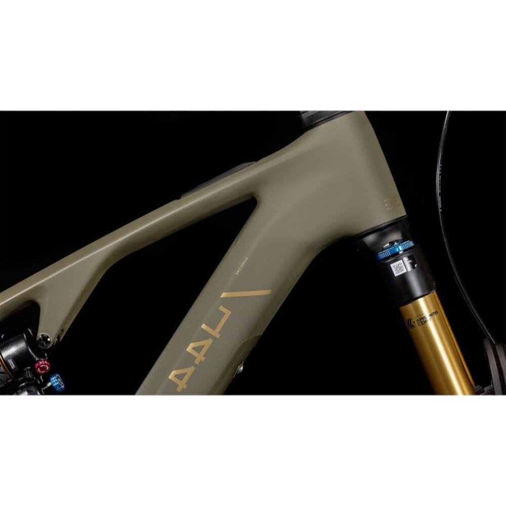 CUBE AMS HYBRID ONE44 C:68X SUPER TM 400X 29" Carbon E-Mountainbike 2025 dustyolive / gold – Bild 4