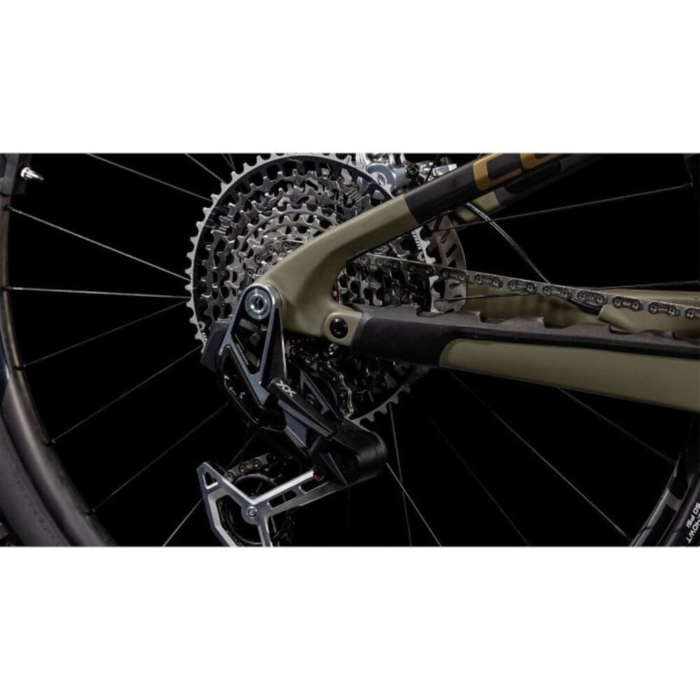 CUBE AMS HYBRID ONE44 C:68X SUPER TM 400X 29" Carbon E-Mountainbike 2025 dustyolive / gold – Bild 8