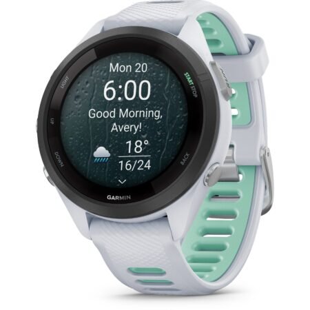Garmin Forerunner 265S GPS Laufuhr - steinweiß/mintgrün