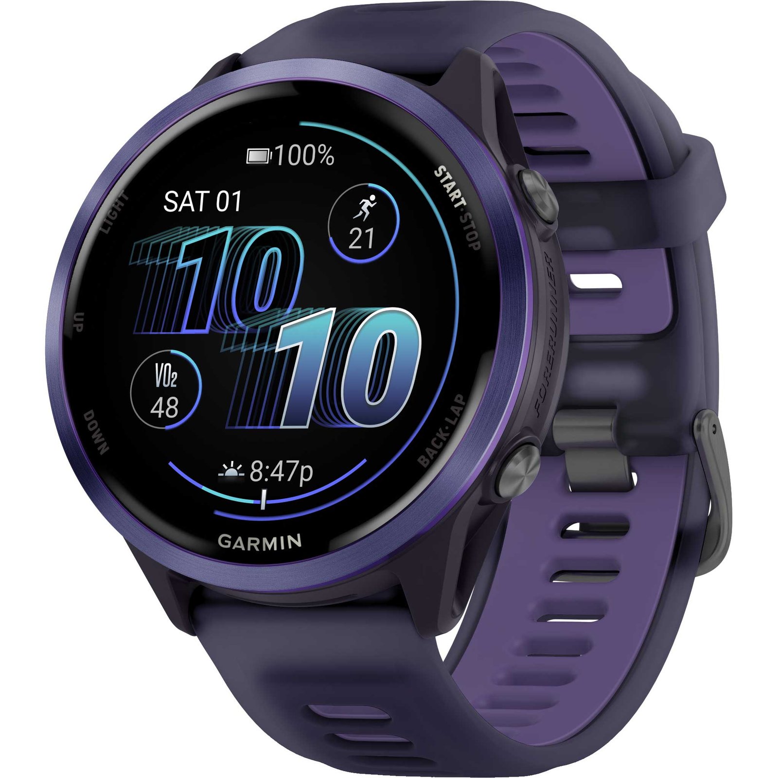 Garmin Forerunner 570 GPS Smartwatch 47mm - Steinweiss/Amp Yellow – Bild 13
