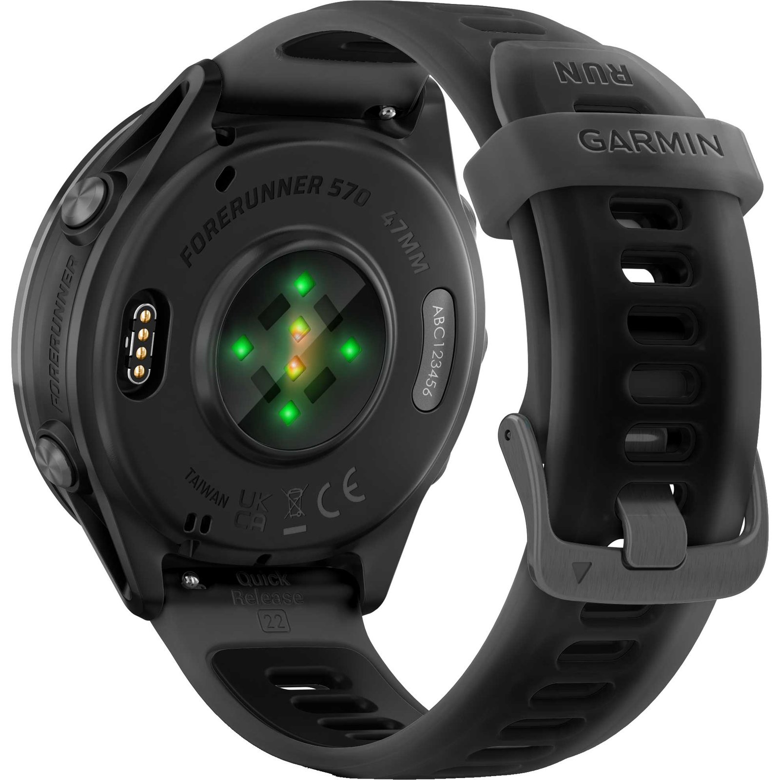 Garmin Forerunner 570 GPS Smartwatch 47mm - Steinweiss/Amp Yellow – Bild 8