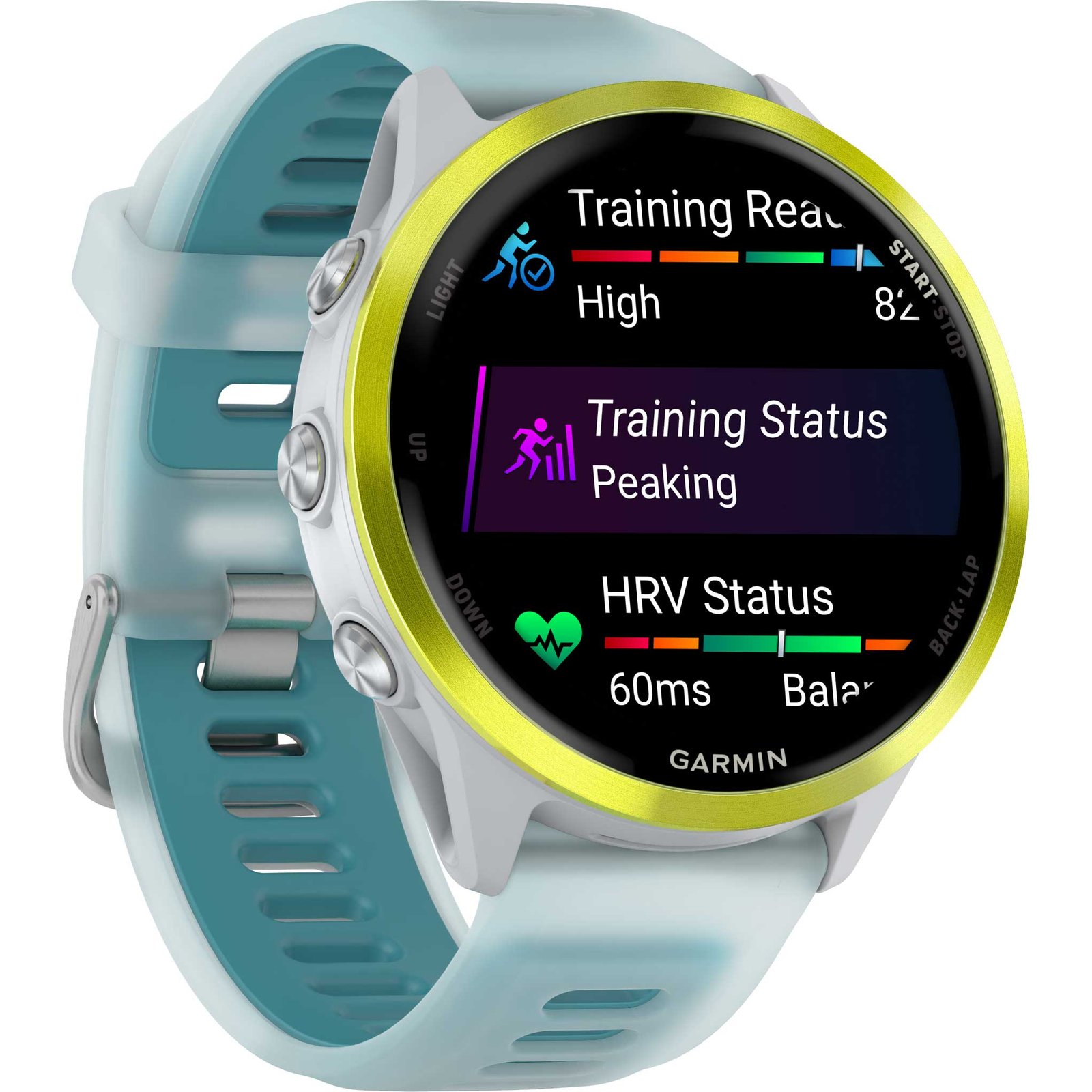 Garmin Forerunner 570 GPS Smartwatch 47mm - Steinweiss/Amp Yellow – Bild 3