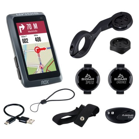 SIGMA ROX 12.1 EVO - GPS Fahrradcomputer - Sensor Set - night grey