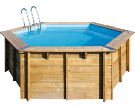 Aufstellpool Holzpool Set Gre rund 400x119 cm inkl.