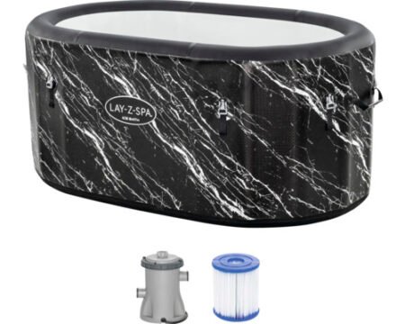 Lay-Z-Spa Glacial Dip Eisbad Bestway FortiFiber mit Filterpumpe Bestway Ø 92 cm für 1 Person