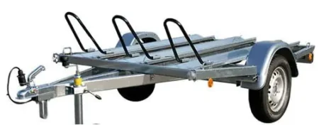 TPV Motorradanhänger MU2 Stahlblech für 2 bis 3 Motorräder geeignet ungebremst 750kg