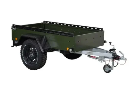 TPV PKW-Anhänger TL EB2 Offroad bronzegrün pulverbeschichtet mit Radstoßdämpfern gebremst 1000kg