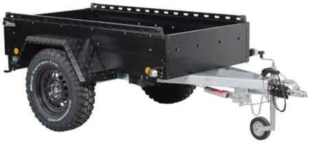 TPV PKW-Anhänger TL EB3 Offroad schwarz pulverbeschichtet mit Radstoßdämpfern gebremst 1300kg
