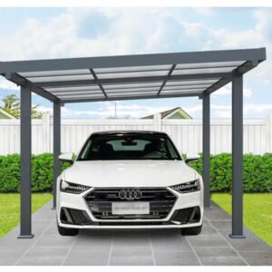 Einzelcarport Konsta 15 m² 297 x 492 cm anthrazit