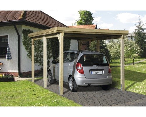 Einzelcarport weka Optima Gr 1 322x512 cm kesseldruckimprägniert