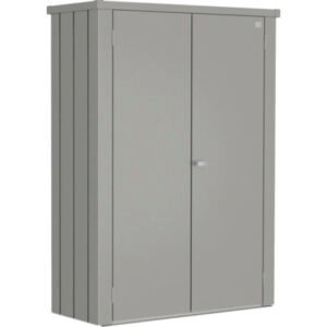 Terrassenschrank Biohort Romeo M High 132 x 57 x 181 cm quarzgrau-metallic